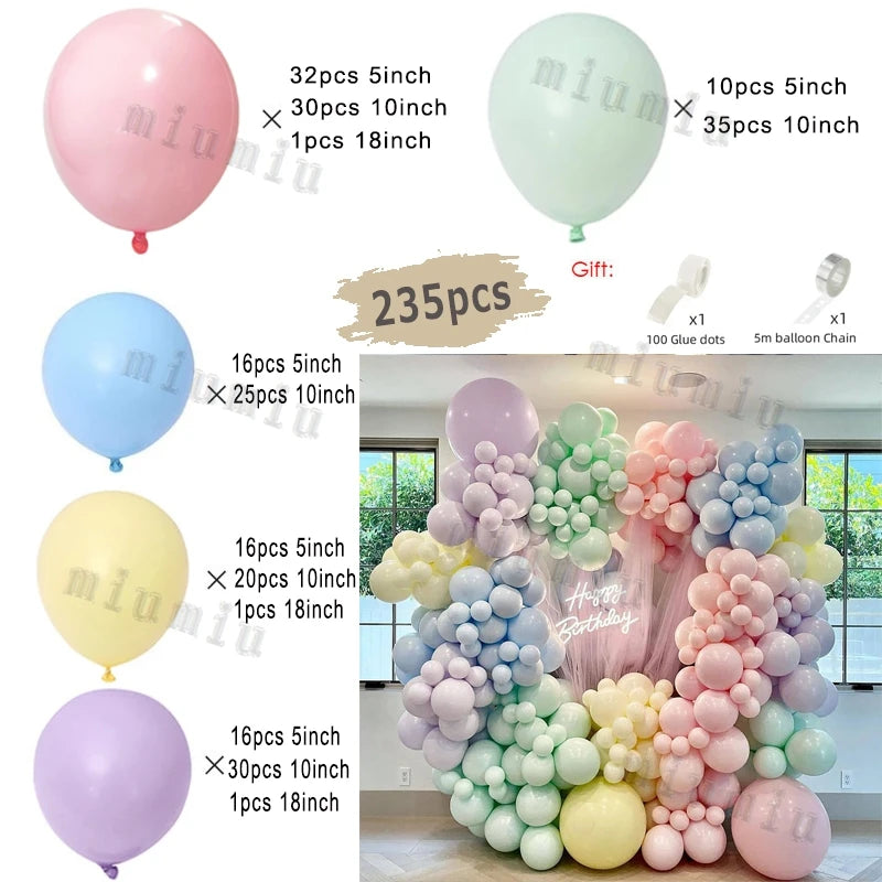 Macaron Rosa Ballon Girlande Bogen Kit Hochzeit Geburtstag Party Dekor Kinder Roségold Latex Ballons Babyparty Dekorationen Kette