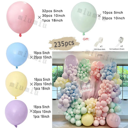 Macaron Rosa Ballon Girlande Bogen Kit Hochzeit Geburtstag Party Dekor Kinder Roségold Latex Ballons Babyparty Dekorationen Kette