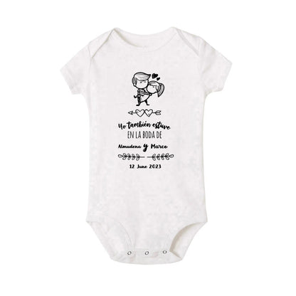 Personalisierter Baby-Body „I Also Attended The Wedding“, individueller Name, Baby-Overall, Hochzeit, Kleinkind, Kleinkind, Junge, Mädchen, Strampler, Outfits.