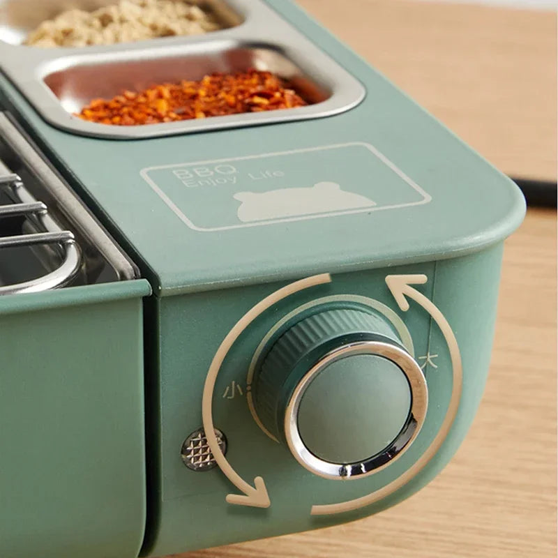 Household 220v Electric Oven Household Self-service Barbecue Oven Barbecue Mutton Kebabs Korean Small Multi- Function Indoor La.