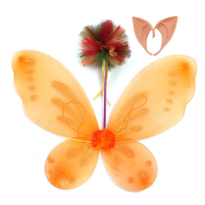 Wald Fee Prinzessin Kostüm für Halloween Geburtstag Party Phantasie Kleid Herbst Kinder Woodland Nymph Pixie Kleid Tutu Kleid Flügel.