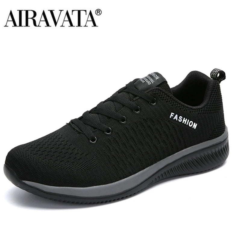 Men Women Knit Sneakers Breathable Athletic Running Walking Gym Shoes.