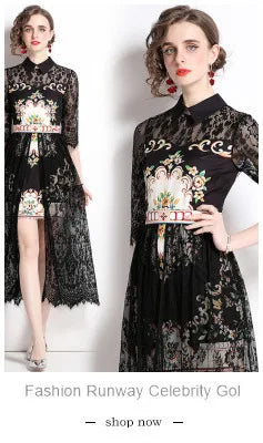 Sommer Stickerei Spitze Schmetterling Kleider Für Frauen Blume Kontrast Farbe Koreanische Mode Büro Party Bodycon Elegante Vestidos.