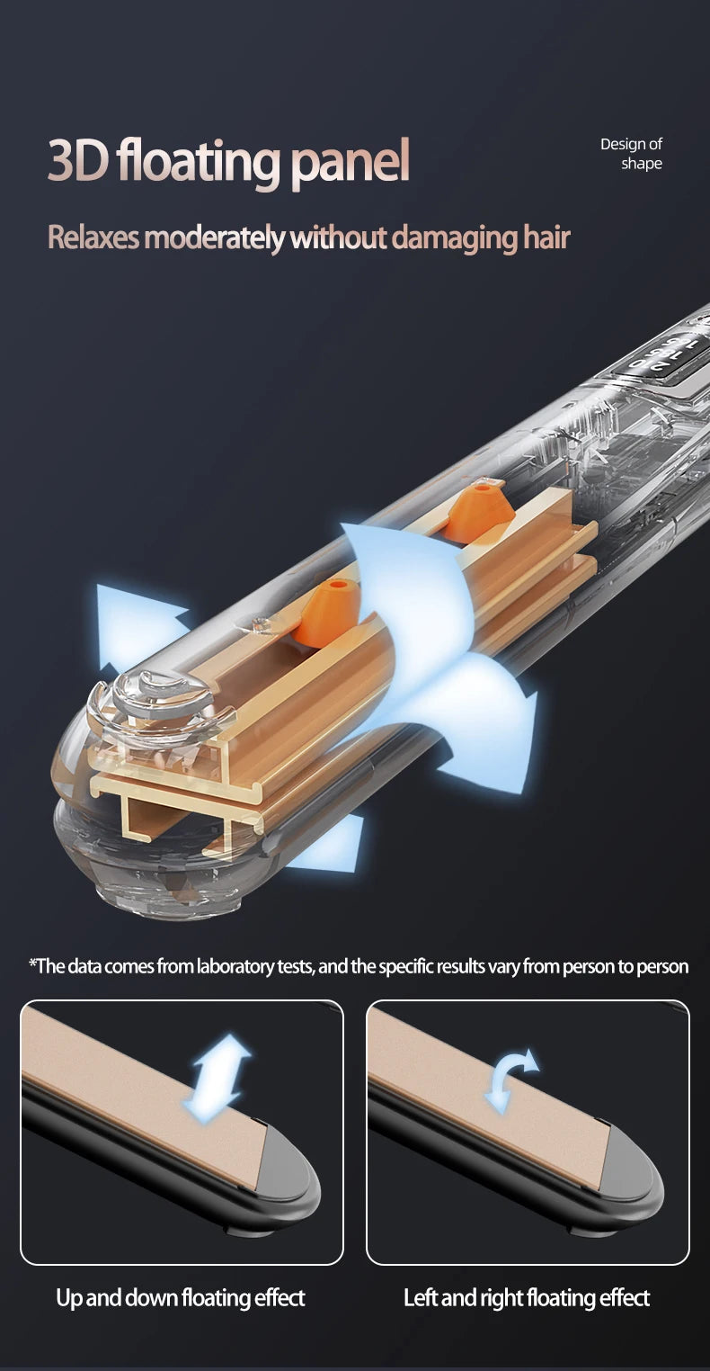 Hot Comb Straightener Curler Dual Purpose, Negative Ion Essential Oil Hair Care Professional And Safe Hairdressing Equipment