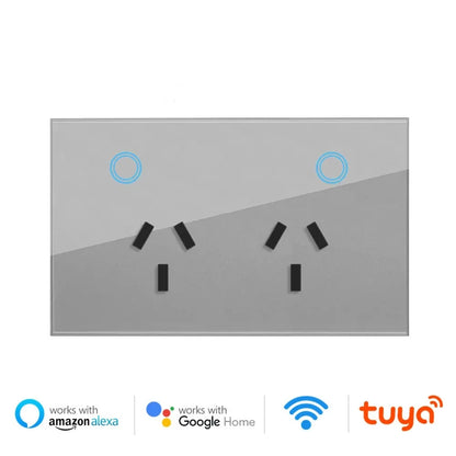 Melery Wifi Smart Tuya Steckdose AU Elektrische Stecker Steckdose Touch Sensor Schalter Drahtlose Fernbedienung von Alexa Google Hause