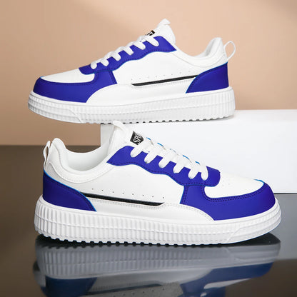 YRZL Leather Sports Women Casual Shoes Lightweight Running Shoes Platform White Sneakers Men Outdoor Breathable Sport Shoes.