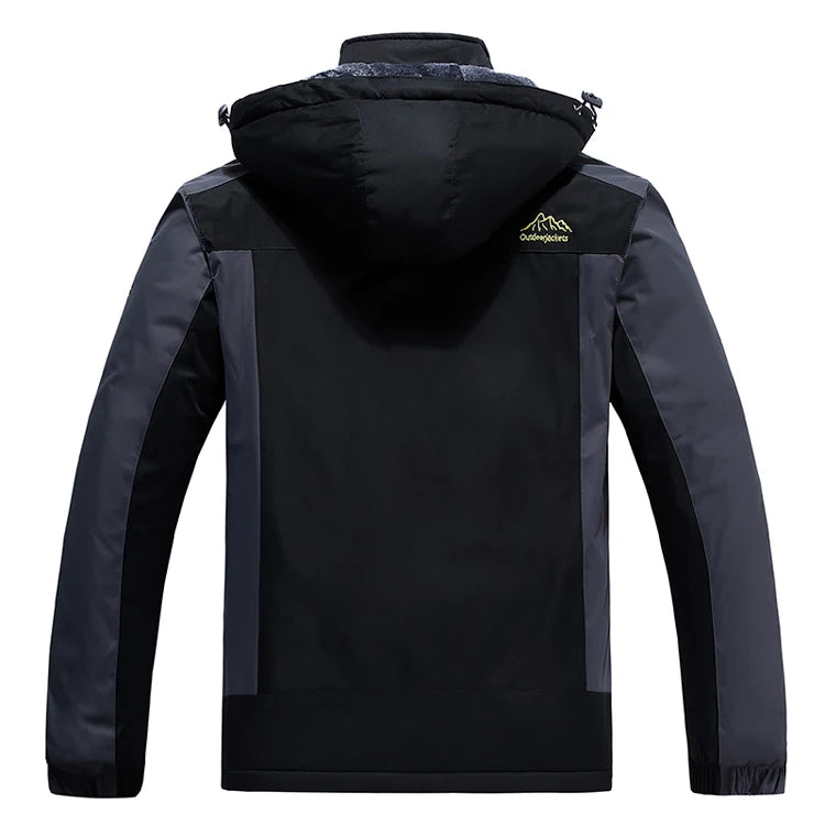 Fall and winter new men's quick-drying jacket, oversized loose-fit model, padded thick warm jacket..