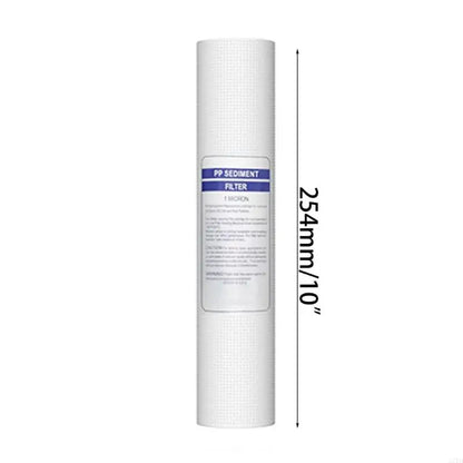 27RB Set of 10 Sediment Water Filter Replacement Cartridge PP Cotton Filter Cartridge Polypropylene Material for Whole House