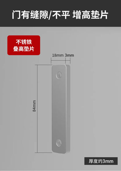 Riegel Riegel Indoor Non-Punch Türschloss Badezimmer Schiebetür Schnalle Schiebetür Snap Altmodische oberflächenmontierte Zimmertür