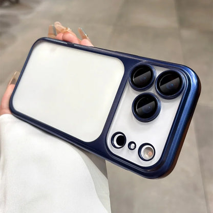 Plating Frosted Translucent Thin Phone Case For iPhone 17 Pro Max 17 Pro 17 Air 17 Series Official Cosmic Orange Bumper Cover.