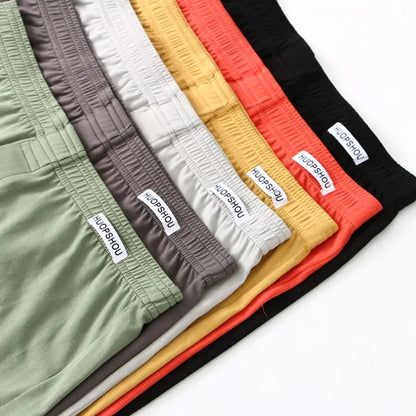 Herrenhöschen, Baumwolle, lockere Boxershorts, weiche, feuchtigkeitsableitende Jersey-Unterwäsche, Übergröße, Lounge, Sommer, Stretch, Schlaf, Pfeilhose
