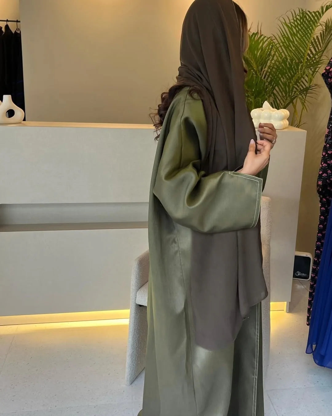Ramadan Satin Open Kimono Abaya Dubai Luxury 2025 Muslim Kaftan Dress Abayas Women Islam Clothing Robe Femme Musulmane Kebaya.