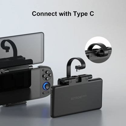 Tolex Retroid Pocket Dual Screen for RP4 Pro RP5 Handheld Game Console 5.5Inch Touch Screen Type C Game Console Double Screen.