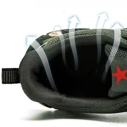 Mesh Camouflage Sportschuhe Herren Langlebige Freizeitschuhe Herren Anti Slip Tennis Outdoor Wandern Leichte Flache Schuhe Sneakers.