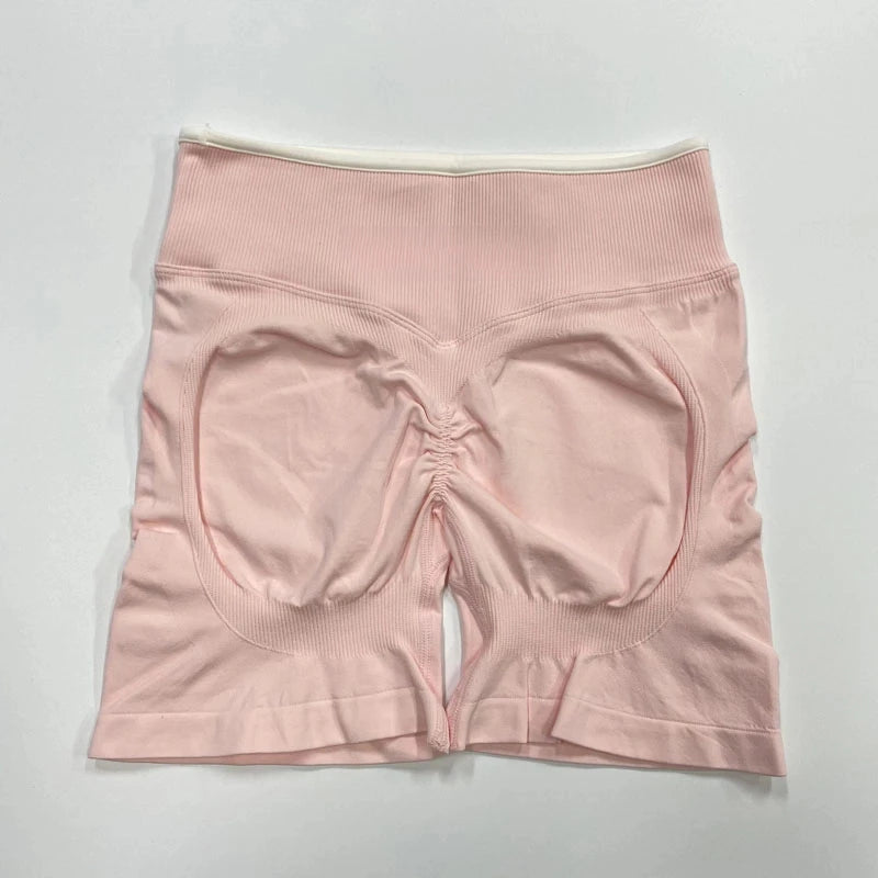 Ignite Sculpt Series Scrunch Seamless Yoga Shorts High Waisted Hip Lifting Running Leggings Gym Tights Fitness Clothes Plus Size.