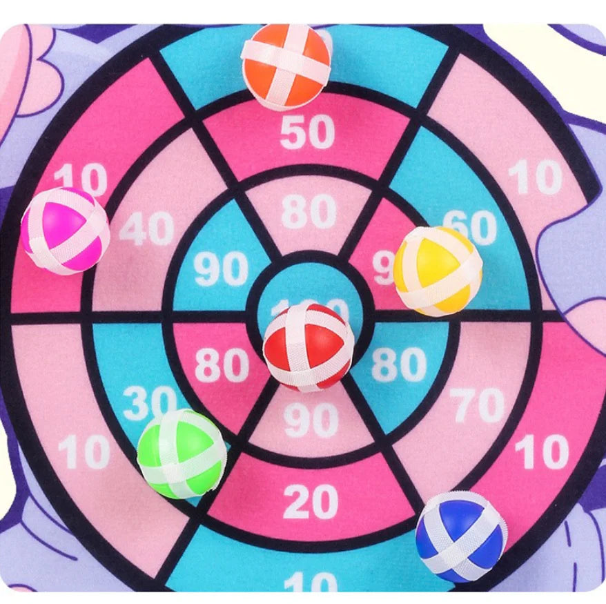 Child Montessori Toys for Kids 2 to 4 Years Old Cartoon Animal Dart Board Sticky Ball Family Interactive Educational Toys Baby.