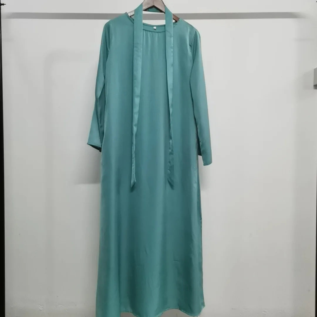 (No Scarf) Ramadan Eid Abaya Damen Dubai Luxury Kebaya Muslim Abayas Women Kaftan Long Dress Islam Dresses Caftan 9 Colors S-2XL.