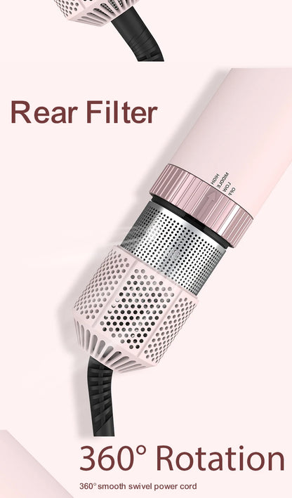 5in1 Hair Dryer Brush Curling Iron Hair Dryer Detachable Auto Wrap Curlers Fast Drying Electric Styling Hair Blower Brush.