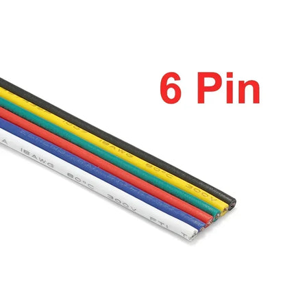 18 20 22 AWG LED Strip Wire 2/3/4/5/6pin 5V 12V Extension Electric Cable For WS2812B 5050 RGB RGBWW LED Lights Car Speakers Auto