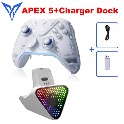 Official Global Version Flydigi APEX 5 Elite Gamepad With Charger Dock Bluetooth Gaming Controller For PC/Switch/Mobile/TV.