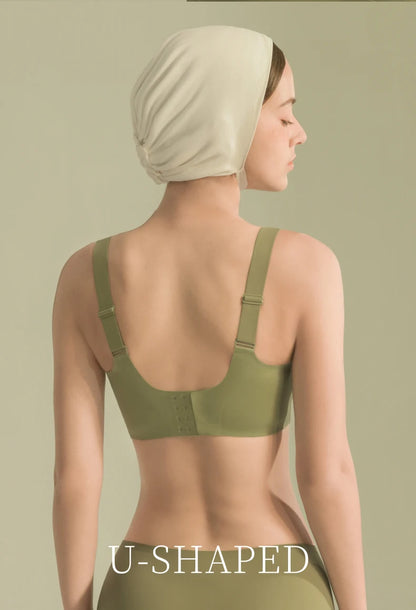 SUJIIN Wireless Plus Size Bras Women Anti-sagging Comfortable Breathable Soft Support Bralettes Big Breasts Push Up Bra MX219A