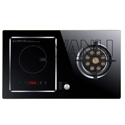 7.0KW Household Single-Burner Gas Stove/Single Induction Cooker/Electric Dual Purpose Stove/Toughened Glass Panel.