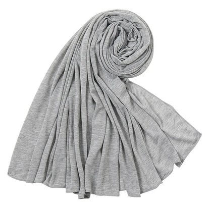 Hot Muslim Fashion Woman Soft Hijabs Scarf Shawl Plain Cotton Jersey Scarves Turban Women Long Shawls Head Wrap Headband Abaya