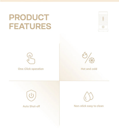 HiBREW Milk Frother Frothing Foamer Chocolate Mixer Cold/Hot Latte Cappuccino fully automatic Milk Warmer Cool Touch M1A.