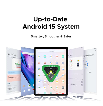 Doogee 2 in 1 Tablet Pc Tab E3 Max Gmini Ai 14" 2.1K Display Android 15 32Gb (8+24) 256Gb 13500Mah Battery Helio G100 Tablet Pc