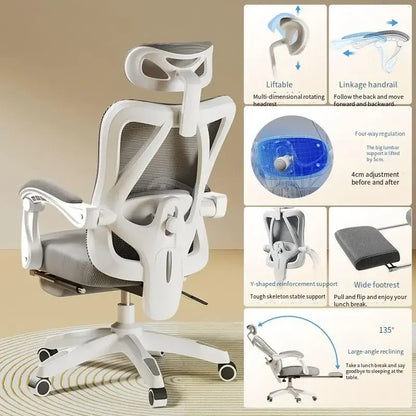 UVR Gaming Computer Stuhl Mesh Atmungsaktive Personal Stuhl Ergonomisches Design Armlehne Stuhl Sitzen Bequem THome Bürostuhl Möbel