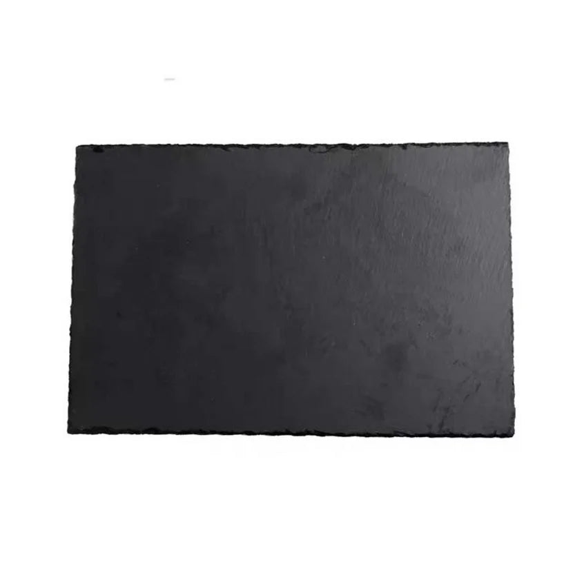 Japanese And Korean Style SLATE Plate Dessert Sushi Flat Western Food Black SLATE Plate Tableware.