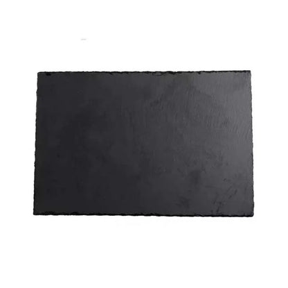 Japanese And Korean Style SLATE Plate Dessert Sushi Flat Western Food Black SLATE Plate Tableware.