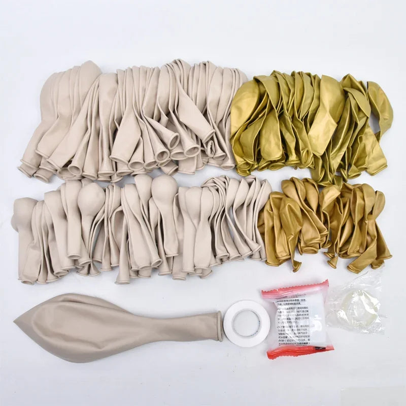 Kaffeebraun Beige Ballon Girlande Bogen Kit Oh Babyparty Dekoration Rustikale Hochzeit Kindergeburtstag Party Taufe Taufe.