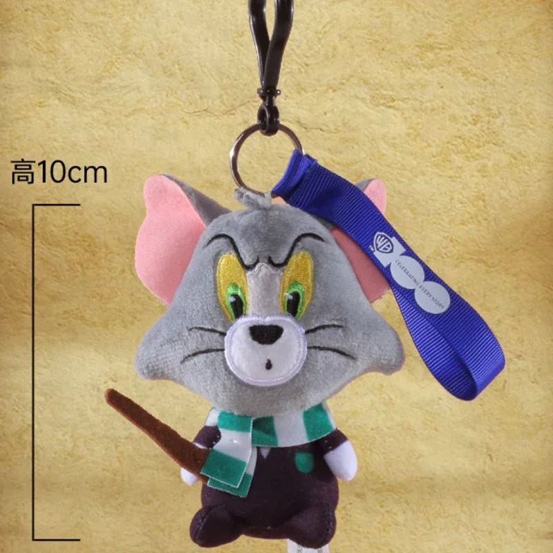Exclusive Warner 100th Anniversary Tom and Jerry Plush Doll in Harry Potter Costume, Cute Small Keychain Stuffed Animal Gift.