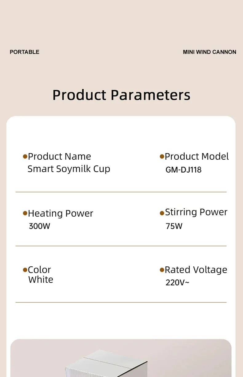 350ml Mini Soy Milk Machine Electric Juicer Blender Multifunctional Wall Breaking Machine Soybean Milk Maker Breakfast Machine