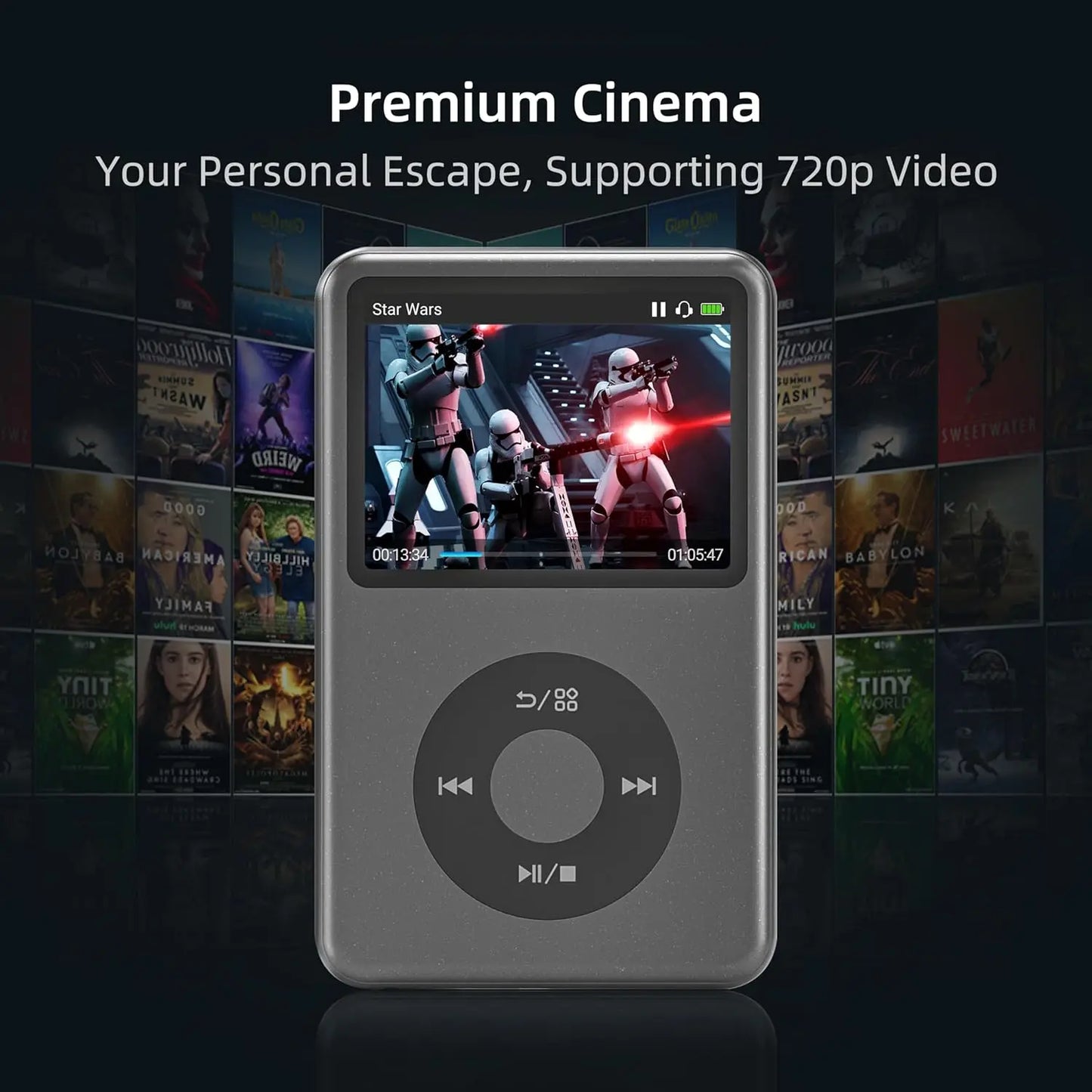 128GB ipod classic reproductor mp3 music player Bluetooth speakers, support fm radio, video, hifi ipod touch walkman.