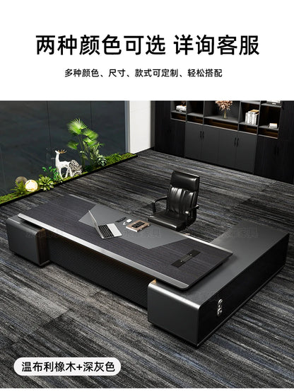 Nordischer minimalistischer Büroschreibtisch, moderner Luxus, Kreativität, Designer, L-förmiger Schreibtisch, fortschrittlicher Raum, Büromöbel, Arbeitstisch FYOD