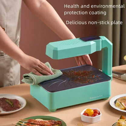 Intelligent electric baking tray indoor domestic barbecue oven infrared barbecue machine smoke-free electric barbecue oven.