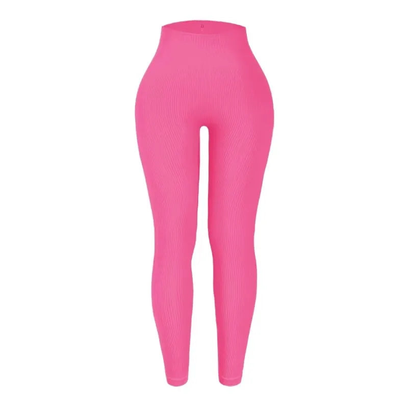 Women's seamless knitted thread yoga pants high waisted sports leggings hip lifting running training slimming and fashionable.