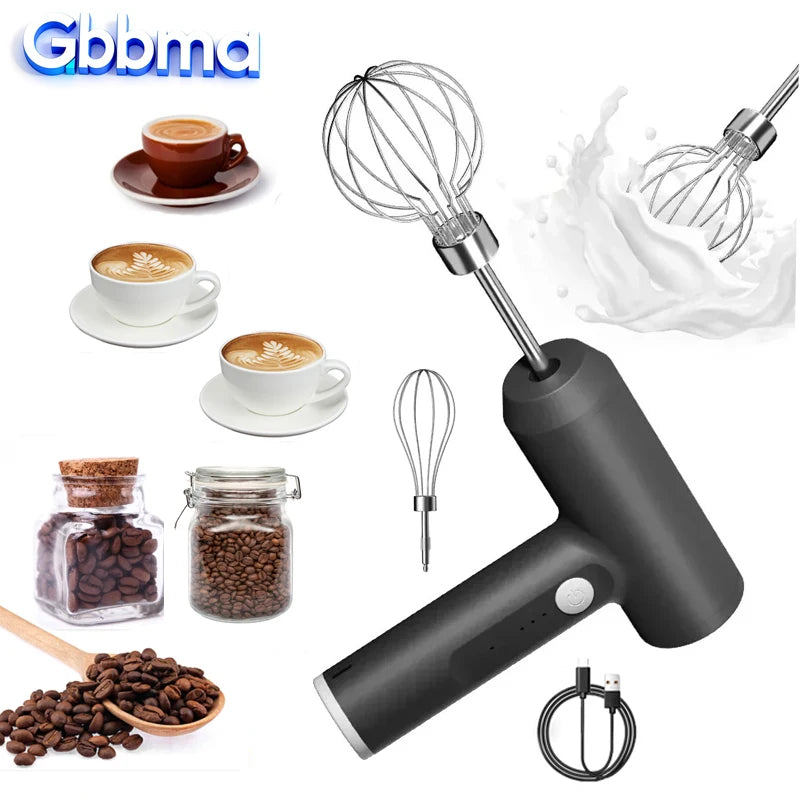 Diwiter 1 PCS Wireless Electric Food Mixer Portable 3 Speeds Egg Beater Baking Dough Cake Cream Mixer Kitchen Tools.
