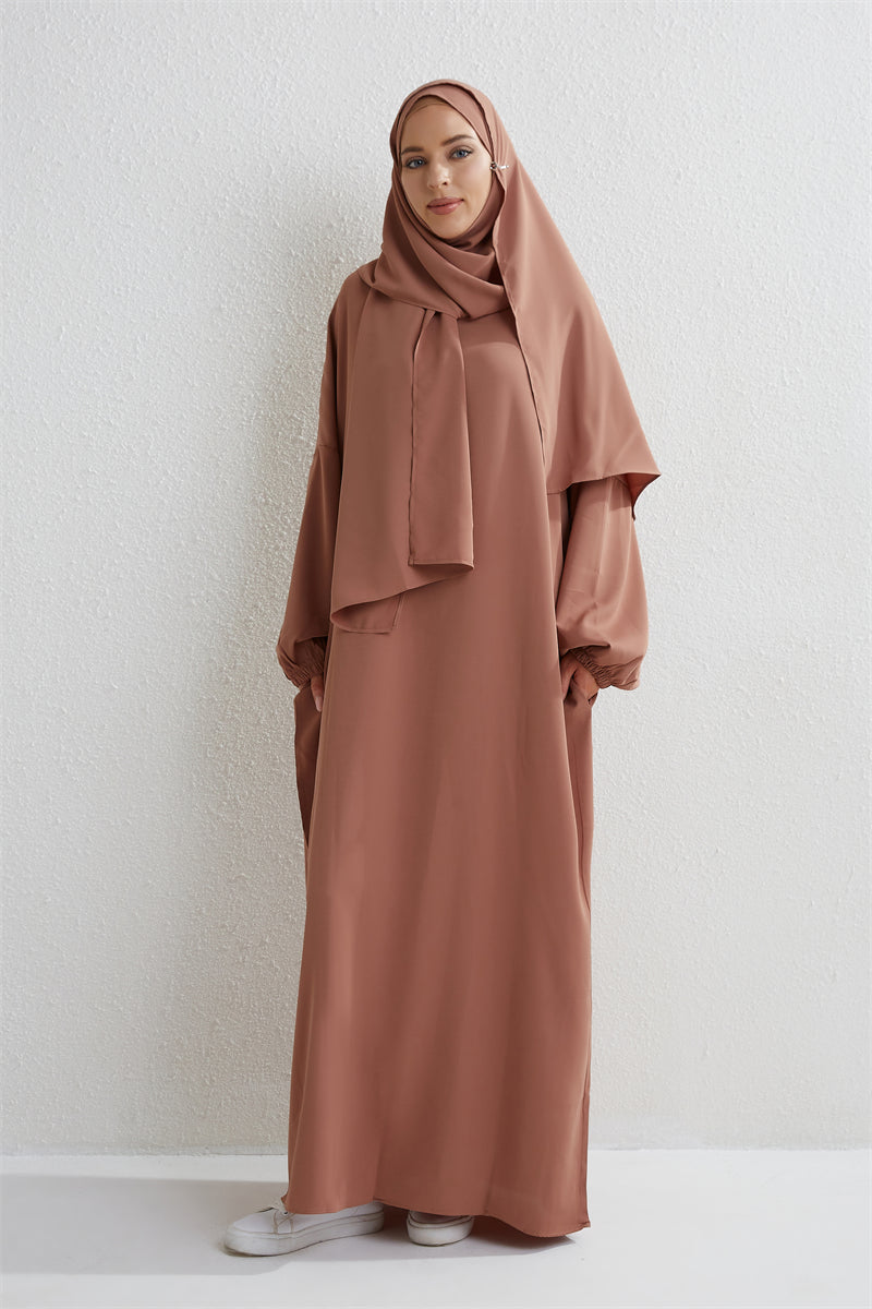 Muslim Abaya Prayer Dress Islamic Clothing Women.
