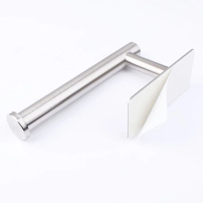 Selbstklebender Papierhalter aus Edelstahl, gebürstetes Gold, Schwarz, Weiß, Ständer für Küche, Badezimmer, Toilettenpapier, Handtuchrolle, Regal, Taschentuch zum Aufhängen