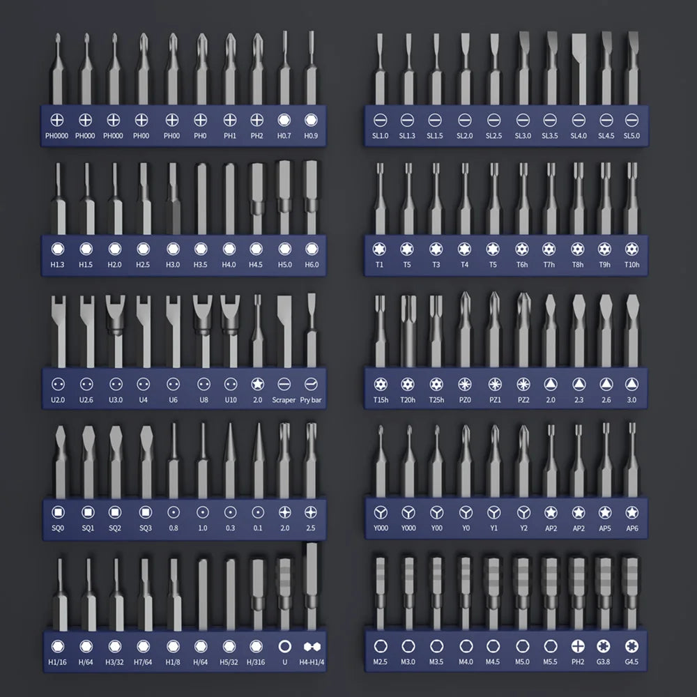 Elektroschrauber-Präzisionssets, 62-in-1-Elektrowerkzeug-Set, wiederaufladbar, kabellos, Mini, kleine magnetische Bits für Xiaomi Cell Mobile