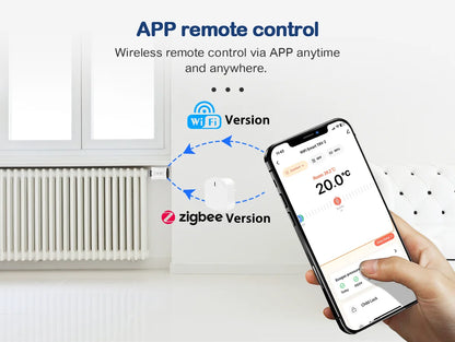 Smart Tuya WiFi/Zigbee TRV Thermostatic Head Radiator Valve Actuator Home Remote Temperature Controller Alexa Google Home Alice.