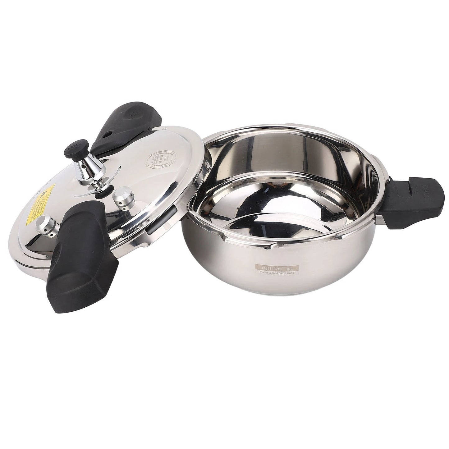 1.8L Stainless Steel Pressure Cooker Explosion Proof Stew Pot For Gas Stove Induction Cooker.