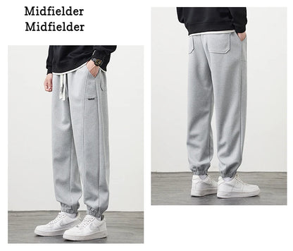 Winter Pants Men Stretch Fleece-lined Jogger Trouser Male Thick Warm Sport Large Size Big Plus 7XL Work Sportswear Sweatpant 8XL.