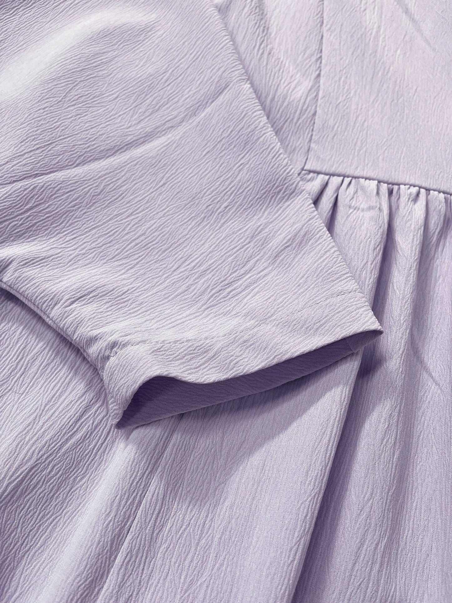 Ramadan kebaya Middle Eastern Muslim women's dress solid color pleated bat sleeve loose dress Abaya.