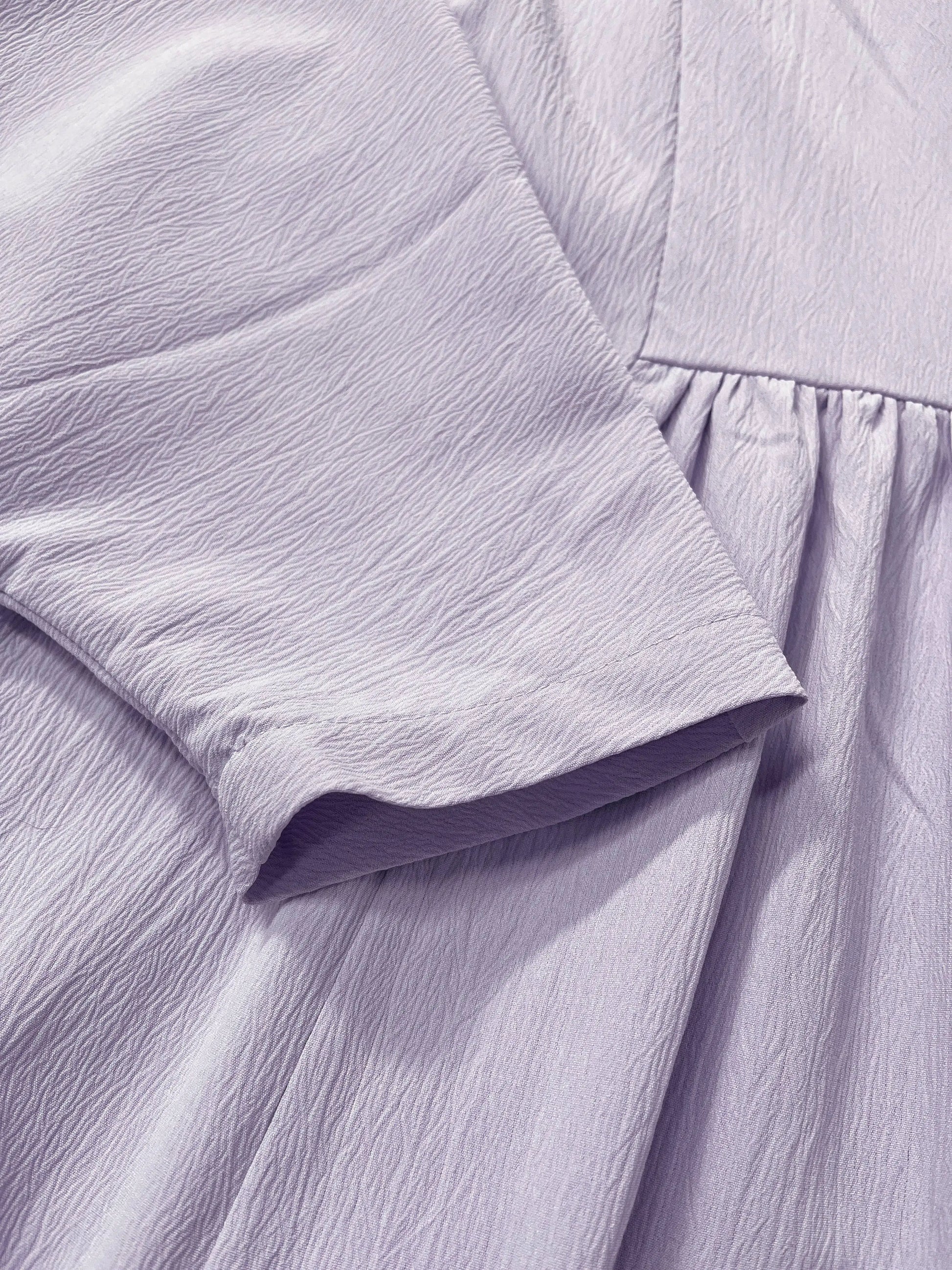 Ramadan kebaya Middle Eastern Muslim women's dress solid color pleated bat sleeve loose dress Abaya.