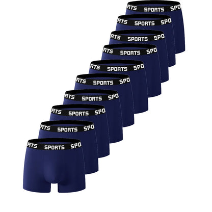 10 Teile/paket Männer SPORT Boxer Shorts Unterwäsche Komfort Trend Höschen Mann Einfache Atmungsaktive Unterhose Sexy Männliche Intime Höschen