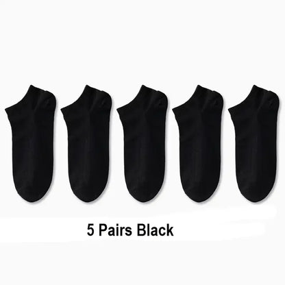 5/10 /20/30 Pairs Unisex Casual Plain Color Boat Socks Thin Breathable Comfy Anti Odor Sweat-absorbing Ankle Socks For Men Women.